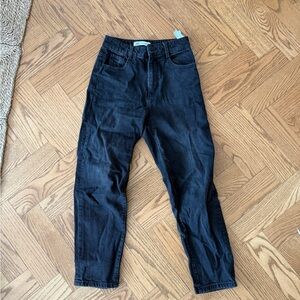 Zara High Rise Black Jeans